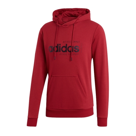 Bluza adidas M Brilliant Basics Hooody rozmiar S bordowa