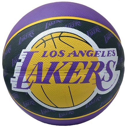 Los Angeles Lakers - Piłka do koszykówki SPALDING