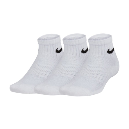 Skarpety Nike JR Performance Cushioned Quarter 3Pak rozmiar M (38-42) białe
