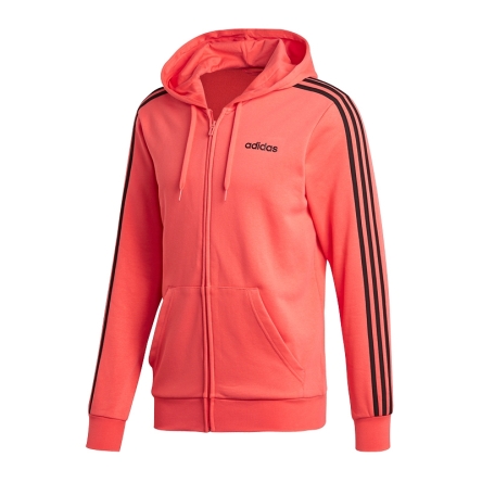 Bluza adidas Essentials 3 Stripes FZ French Terry rozmiar XL koralowa