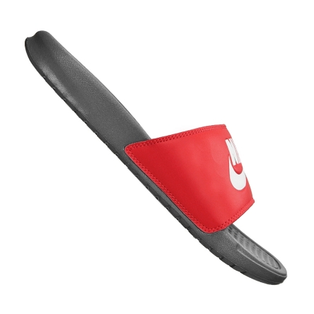 Klapki Nike Benassi JDI Slide rozmiar 45 szare/czerwone