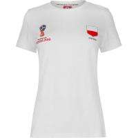 T-SHIRT DAMSKI POLSKA FIFA WORLD CUP 2018 (BIAŁY)