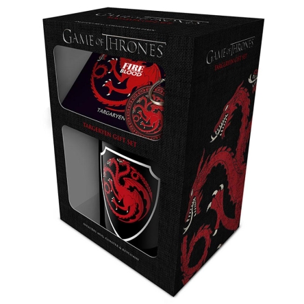 Gra o tron - kubek + brelok Targaryen