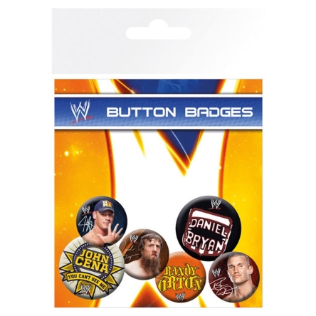 WWE - zestaw przypinek