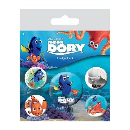 Gdzie jest Dory - zestaw przypinek