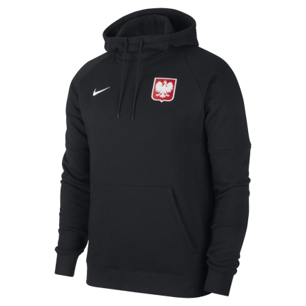 Polska - bluza reprezentacji Polski z kapturem 2020-21 (NIKE) czarna