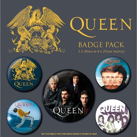 Queen - zestaw przypinek