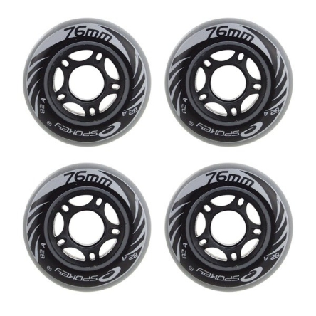 Kółka do rolek Spokey PU 76mm szare