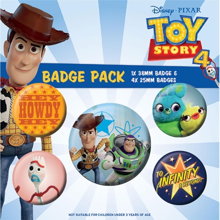 Toy Story 4 - zestaw przypinek