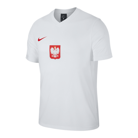 Koszulka Nike Polska Breathe Football rozmiar S biała