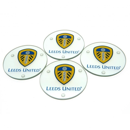 Leeds United - szklane podkładki