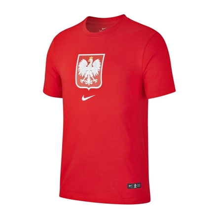 Koszulka Nike Polska Crest t-shirt rozmiar S czerwona