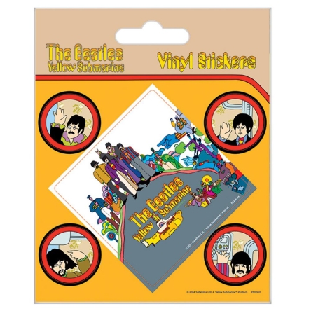 The Beatles naklejki - Yellow Submarine