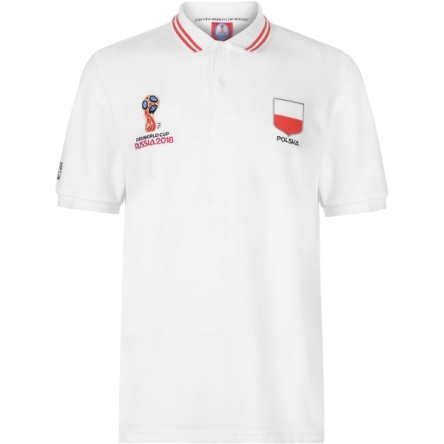 POLSKA - KOSZULKA POLO MŚ 2018 BIAŁA