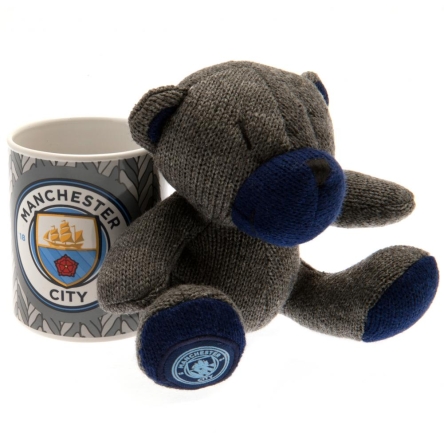 Manchester City - kubek + maskotka