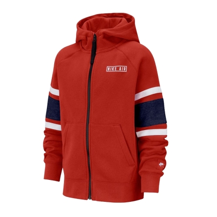 Bluza juniorska  Nike JR Air Hoodie FZ rozmiar XL czerwona