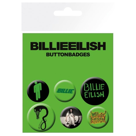 Billie Eilish - zestaw przypinek