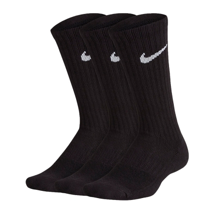 Skarpety wysokie dziecięce Nike JR Cushioned 3Pak rozmiar S (34-38) czarne