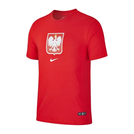 Koszulka Nike Polska Crest t-shirt rozmiar M czerwona
