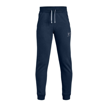 Spodnie juniorskie Under Armour JR Cotton Fleece Jogger rozmiar XL (164 cm) granatowe