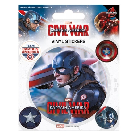 Kapitan Ameryka. Civil War - naklejki
