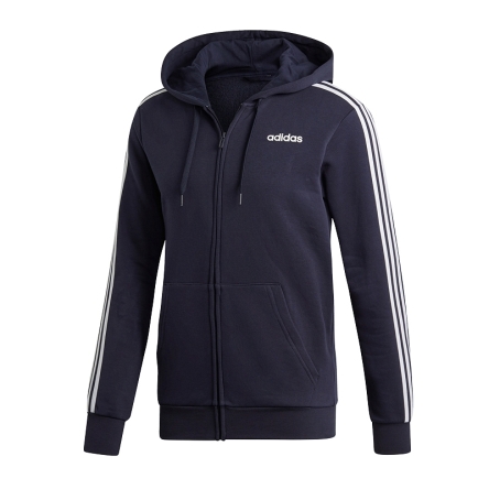 Bluza adidas Essentials 3 Stripes FZ Fleece rozmiar L granatowa