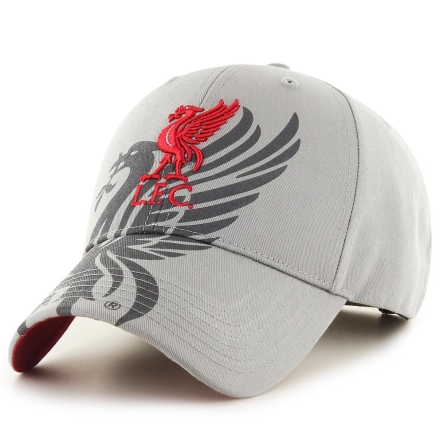 Liverpool FC - czapka Liverbird szara