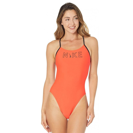 Kostium kąpielowy Nike Cutout One Piece rozmiar 40 pomarańczowy