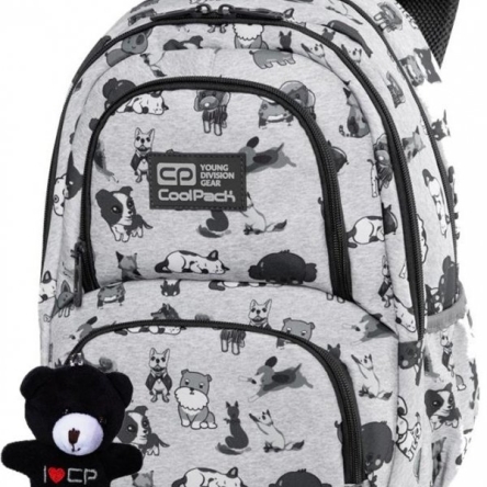 Plecak Coolpack SPINER DOGGIES rozmiar M szary
