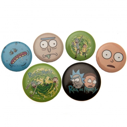 Rick i Morty - zestaw przypinek