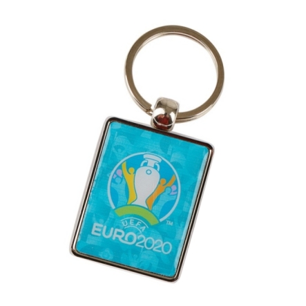 Breloczek Euro 2020 metalowy błękitny