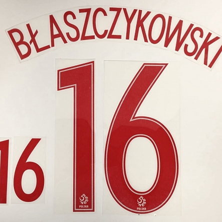 Nadruk na koszulkę Polski BŁASZCZYKOWSKI 16 Nike 2016-17