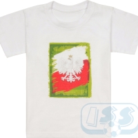 Koszulka kibica Polski "Boisko" dziecięca