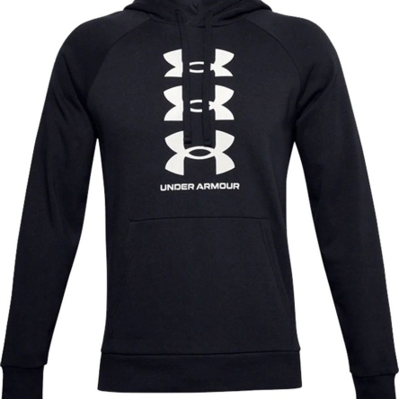 Bluza męska z kapturem Under Armour Rivial Fleece rozmiar M czarna