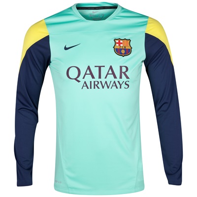 BARCELONA - KOSZULKA TRENINGOWA (dł. rękaw, NIKE)