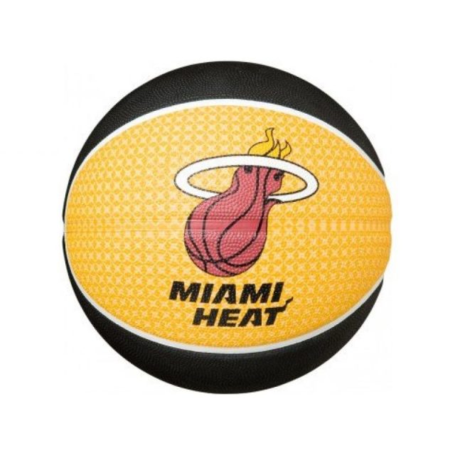 Miami Heat - Piłka do koszykówki SPALDING