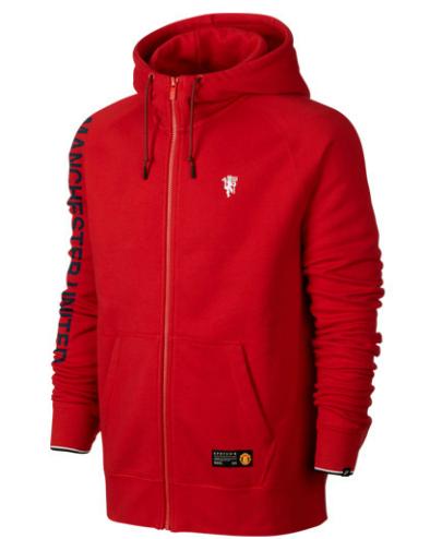 MANCHESTER UNITED - BLUZA AW77 Full Zip Hoody (NIKE)