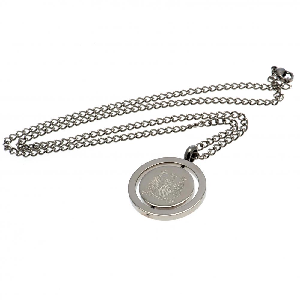 Manchester City FC Spinner Pendant & łańcuszek