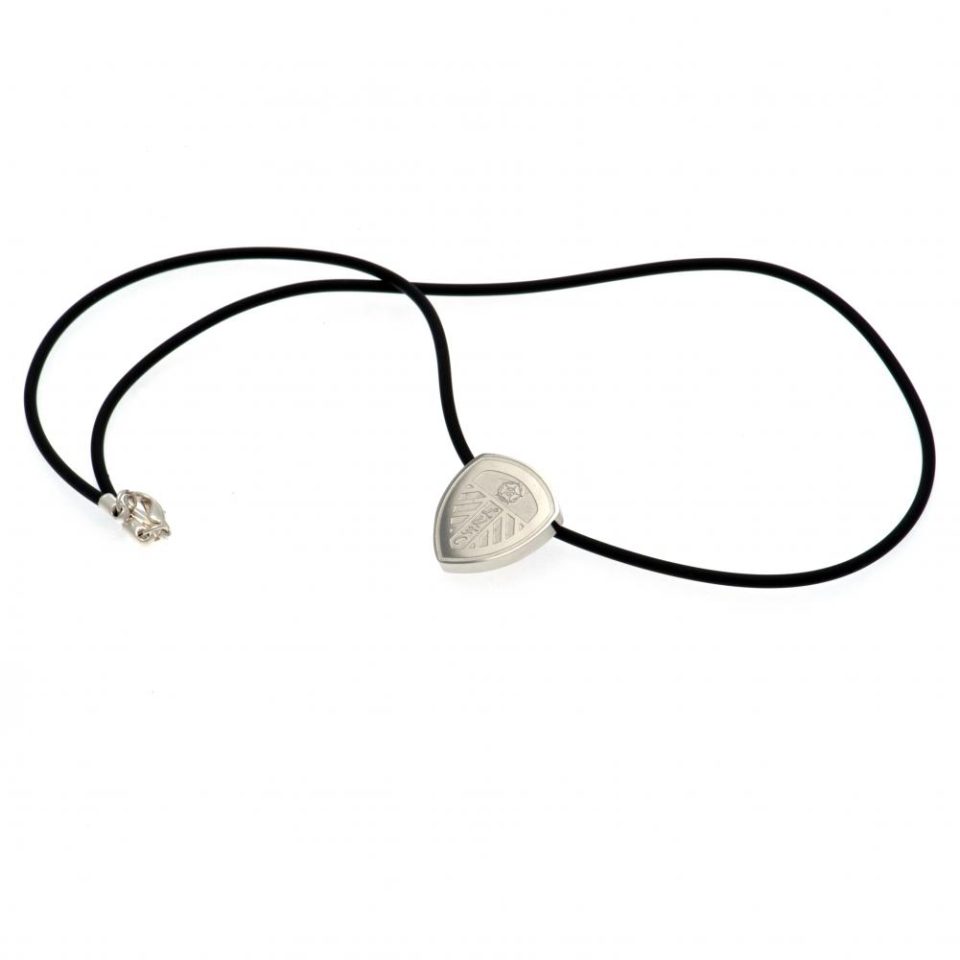 Leeds United Stainless Steel Pendant & Cord