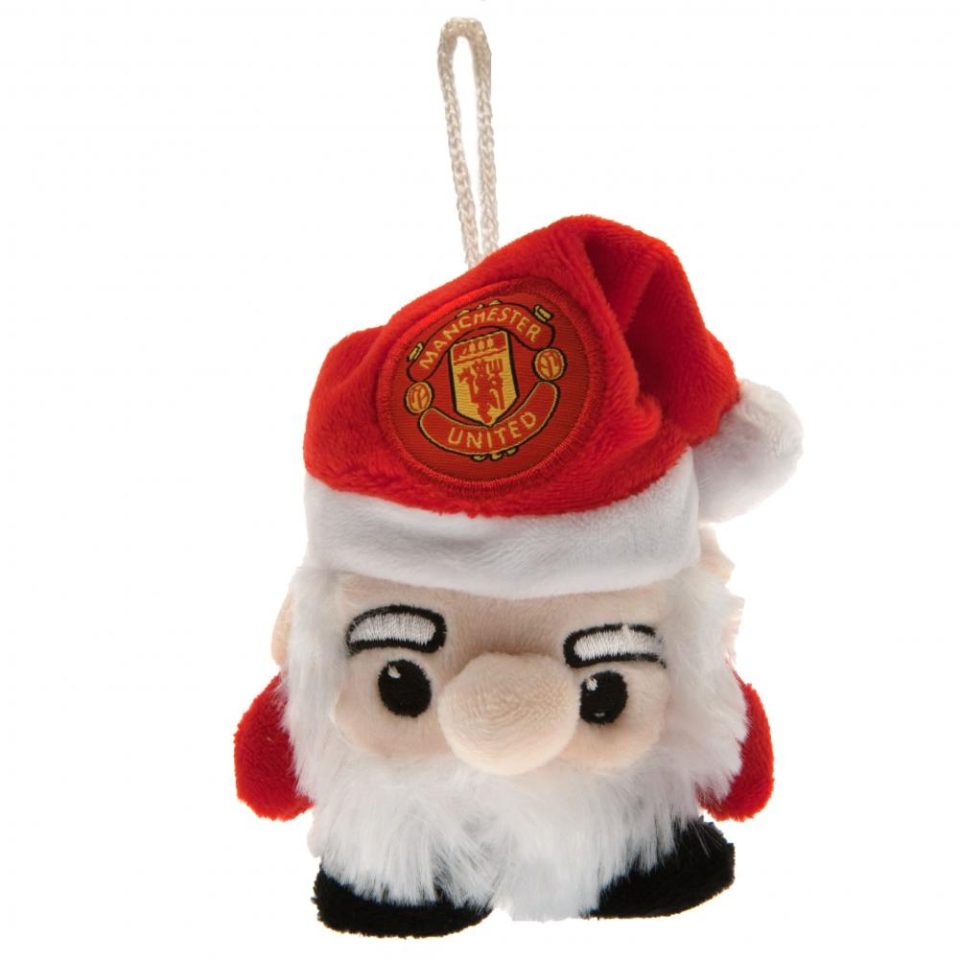 Manchester United pluszowy Mikołaj Tree Decoration