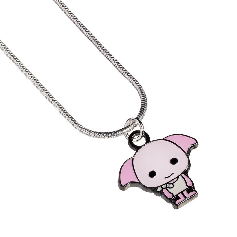 Harry Potter posrebrzany naszyjnik Chibi Dobby