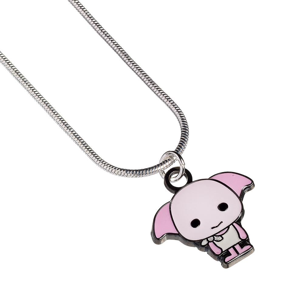 Harry Potter posrebrzany naszyjnik Chibi Dobby