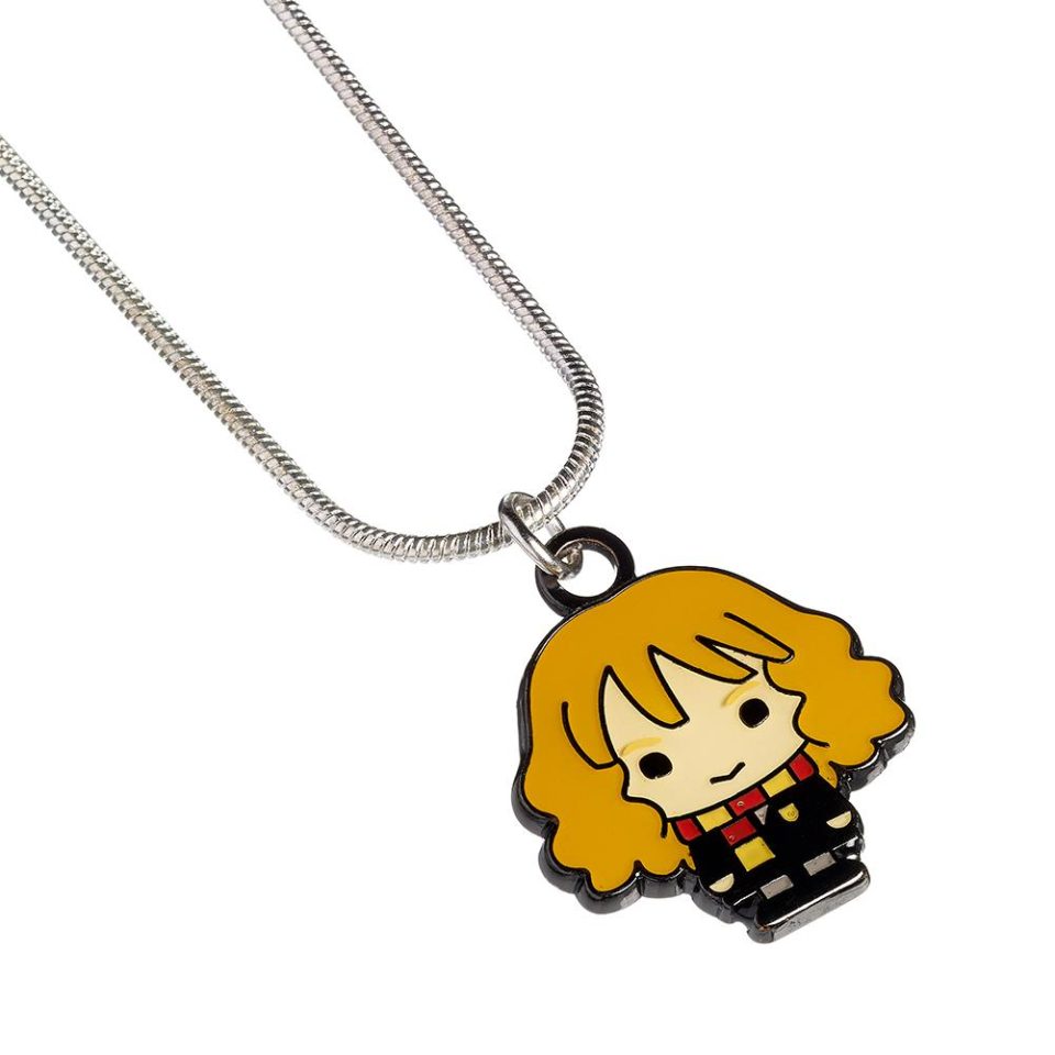 Harry Potter posrebrzany naszyjnik Chibi Hermione