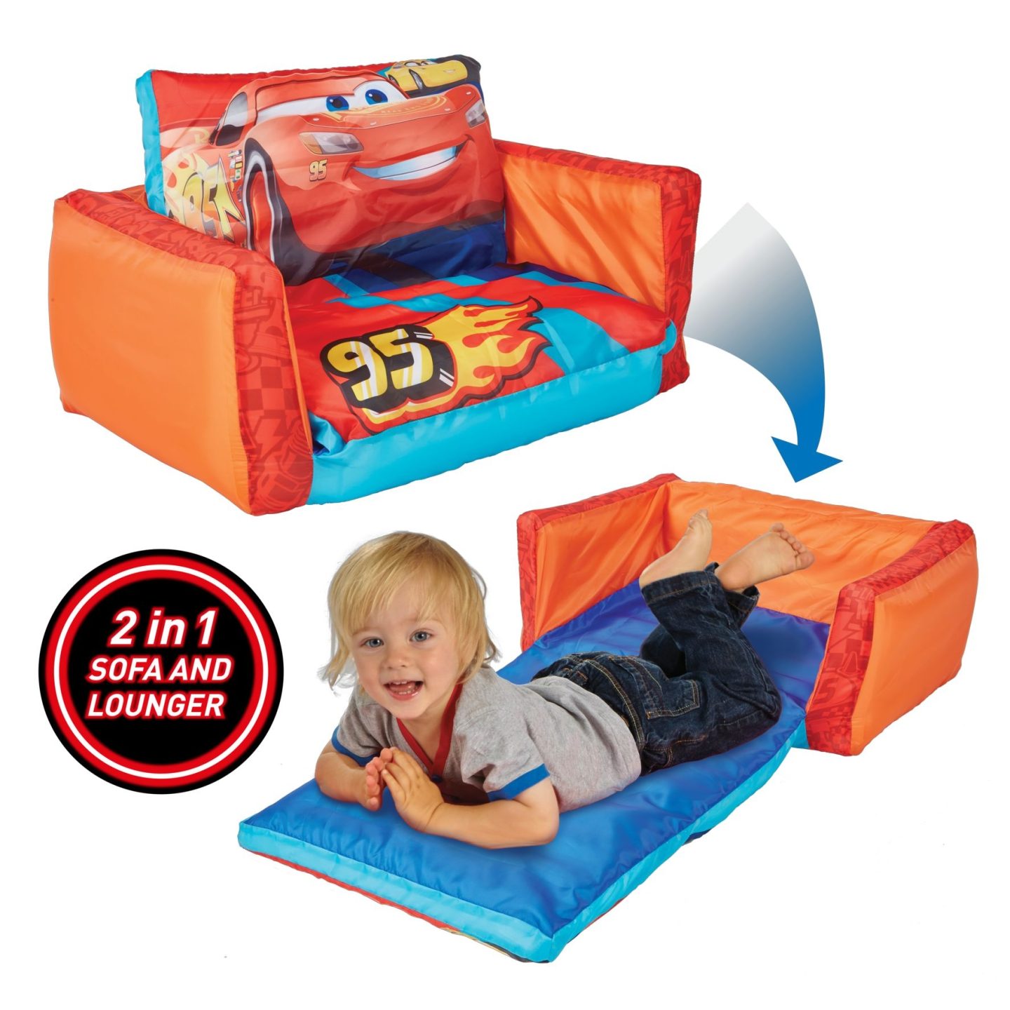 Dmuchana sofa Cars – Auta