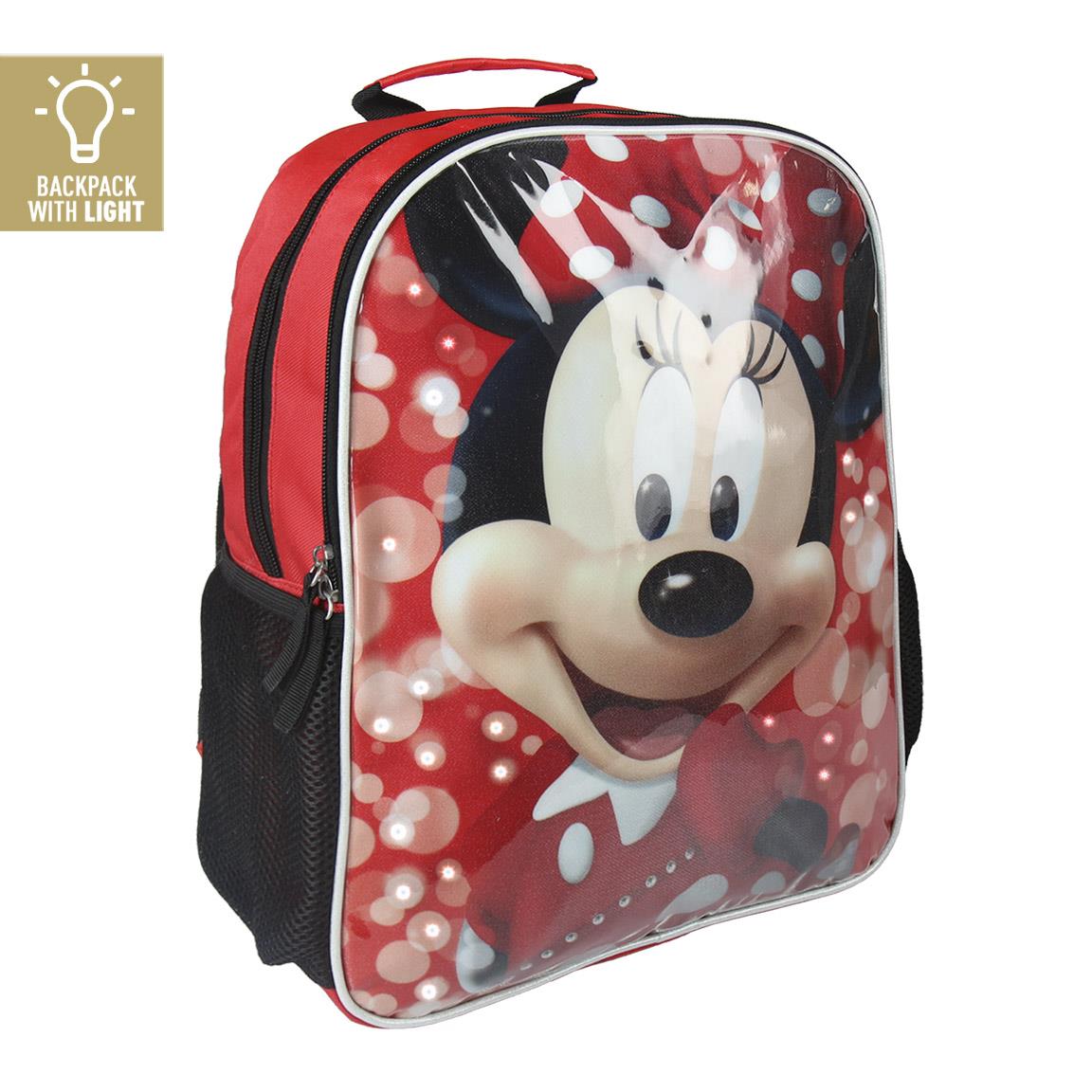 Plecak ze światłami LED Myszka Minnie 38 cm