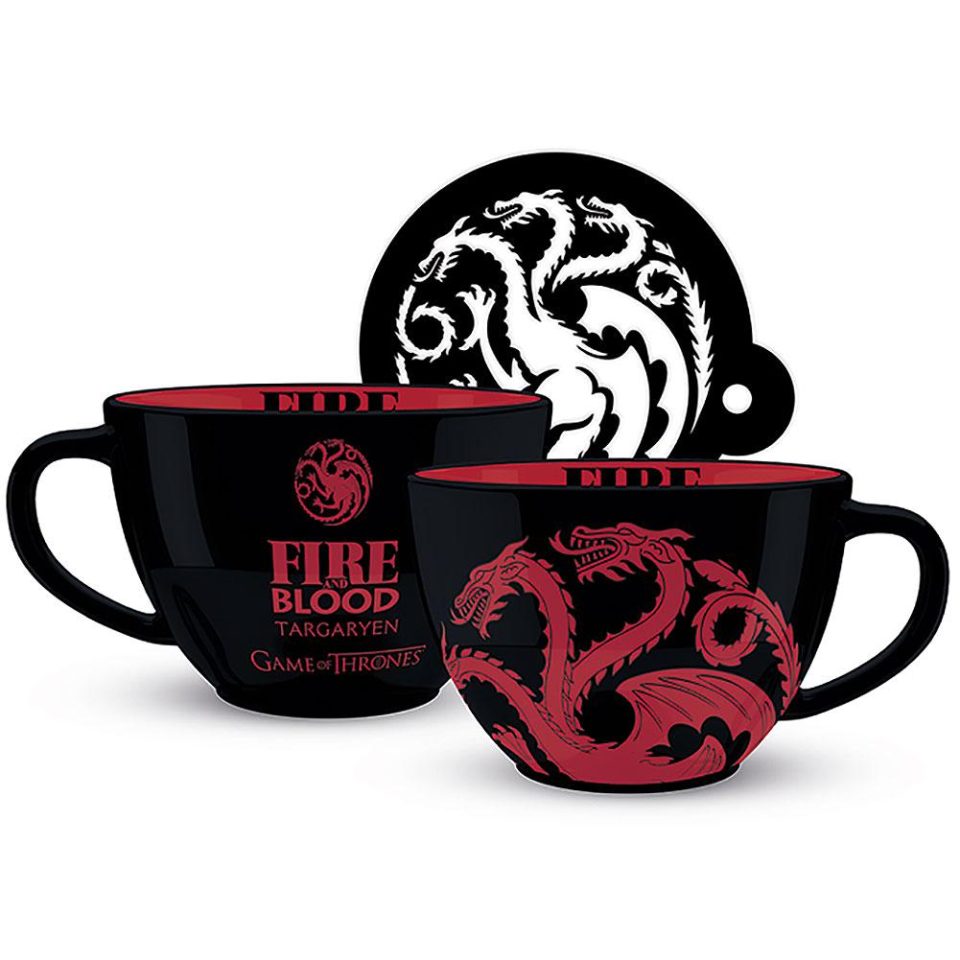 Gra o tron kubek cappucino Targaryen