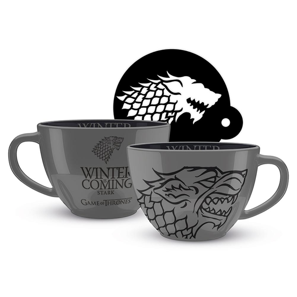 Gra o tron kubek cappucino Stark
