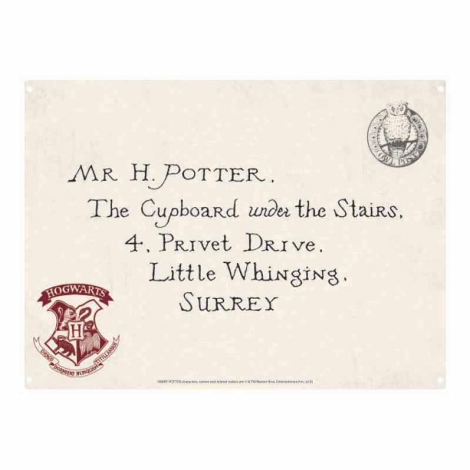 Harry Potter Metal Sign Letter