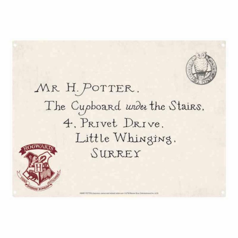 Harry Potter Metal Sign Letter
