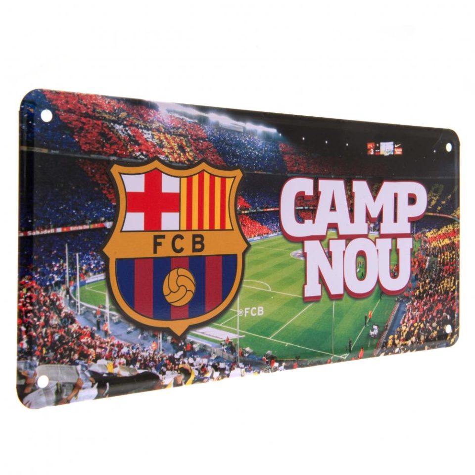 FC Barcelona Metal Sign Camp Nou